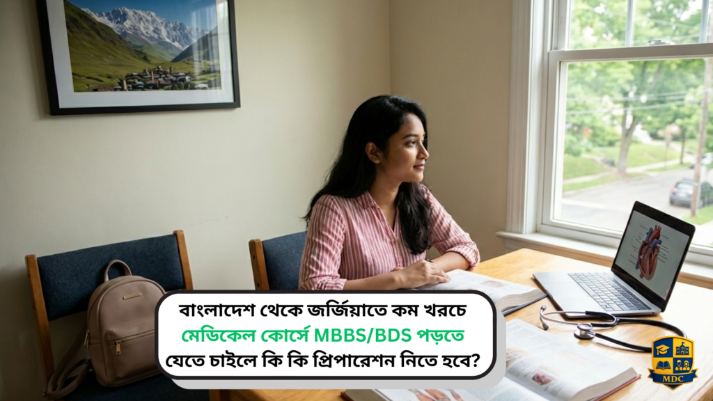 বাংলাদেশ থেকে জর্জিয়াতে কম খরচে মেডিকেল কোর্সে MBBS/BDS পড়তে যেতে চাইলে কি কি প্রিপারেশন নিতে হবে?